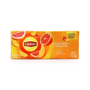 Ceai de fructe Lipton cu grapefruit si portocala, 20 plicuri