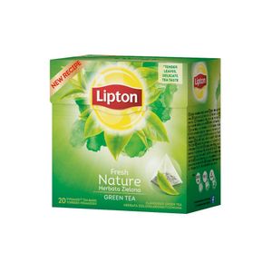 Ceai verde Lipton Fresh Nature, 20 plicuri