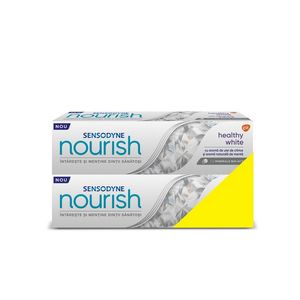 Pachet pasta de dinti Sensodyne Nourish Healthy White, 2 x 75 ml