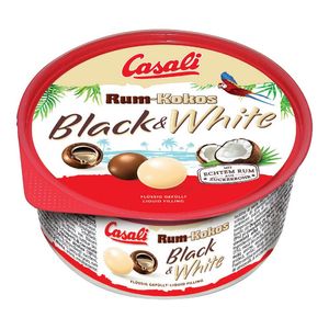 Drajeuri cu rom si cocos Casali Black & White, 300 g