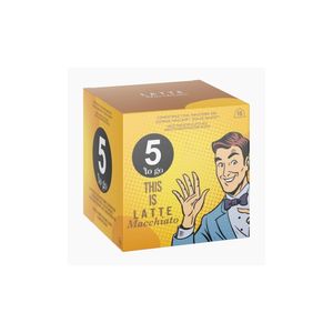 Capsule cafea 5 To Go Latte Macchiato, compatibile Dolce Gusto, 16 capsule