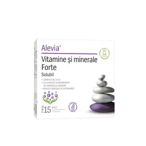 Vitamine si minerale Alevia Forte, 15 plicuri