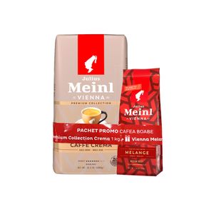 Cafea boabe Julius Meinl Premium Collection Caffe Crema, 1 kg + Vienna Melange, 220 g