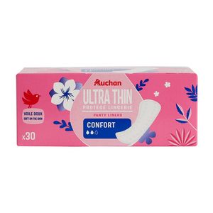 Absorbante externe Auchan Regular, ultra subtiri, 30 buc