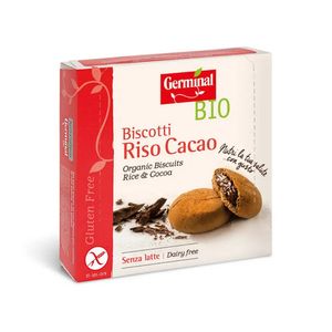 Biscuiti din orez cu cacao Germinal Bio, fara gluten, 200 g