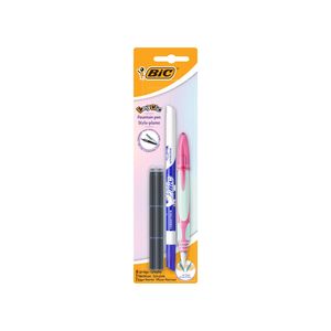 Stilou Bic Easy Clic, cu 6 rezerve