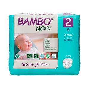 Scutece Bambo Nature Eco - Friendly, marimea 2, 3 - 6 kg, 30 bucati