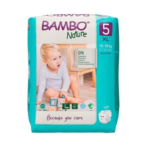 Scutece Bambo Nature Eco - Friendly, marimea 5, 12 - 18 kg, 22 bucati