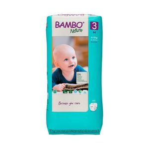 Scutece Bambo Nature Eco - Friendly, marimea 3 (tall), 4 - 8 kg, 52 bucati