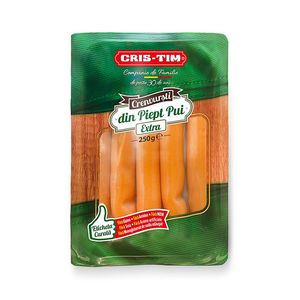 Crenvursti din piept de pui extra Cris-Tim, 250 g