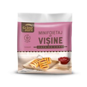 Mini foietaj cu visine Grane Aurii, 500 g