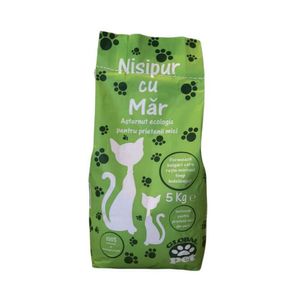 Asternut ecologic pentru pisici Nisipur cu Mar, 5 kg