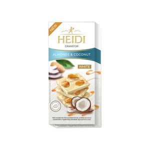 Ciocolata alba Heidi Almonds & Coconut, 100 g