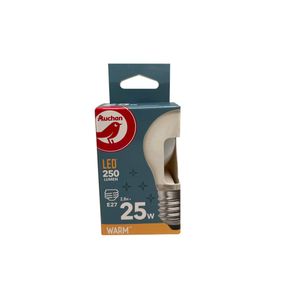 Bec LED AUCHAN 3.5W  E27 EQ 25W , lumina calda P45