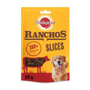 Recompense pentru caini Pedigree Ranchos Slices, cu vita, 60 g