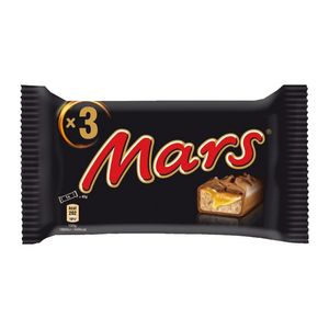 Baton ciocolata cu lapte cu miez de caramel si nuga Mars, 3 x 45 g