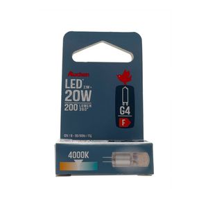 Bec LED Auchan, G 4, 2.1 / 20 W, lumina rece
