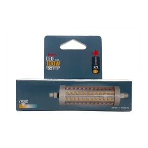 Bec LED Auchan, R7S, 13.8 / 100 W, lumina calda, 11.8 cm