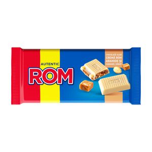 Ciocolata Rom cu caramel sarat si ciocolata alba, 88 g