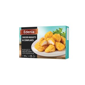 Nuggets de pui Edenia, crusta de porumb, 300 g