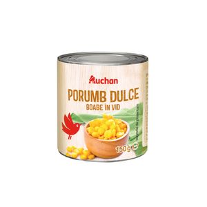 Porumb dulce boabe Auchan in vid, 150 g
