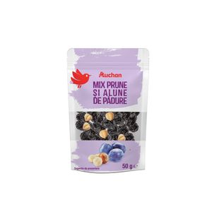 Mix de prune si alune de padure Auchan, 50 g