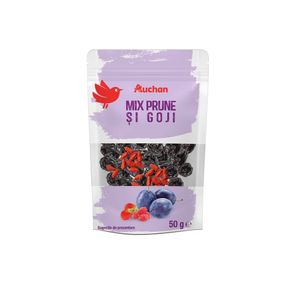 Mix de prune si goji Auchan, 50 g
