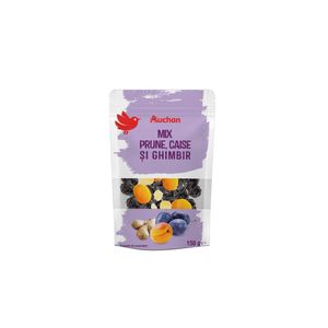 Mix de prune, caise si ghimbir Auchan, 150 g