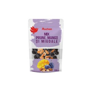 Mix de prune, mango si migdale Auchan, 150 g