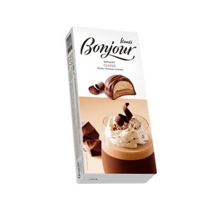 Desert glazurat cu biscuite, caramel si cappuccino Konti Bonjour Clasic, 232 g