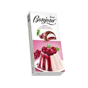 Desert glazurat cu biscuite si dulceata de cirese Konti Bonjour, 232 g