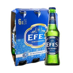Bere blonda Efes Pilsener, 6 x 0.33 l