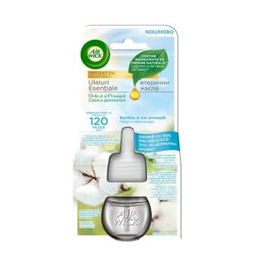 Rezerva odorizant electric de camera Air Wick, Bumbac si Aer proaspat, 19 ml