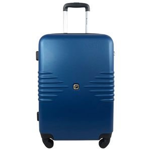 Troler Airport Sismik cu 4 roti, 41 x 61 x 25 cm, marime M, culoare blue