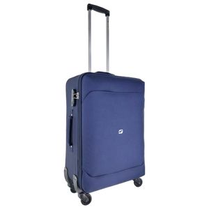 Troler Airport Easy Sky, 42 x 65 x 22 cm, marime M, culoare albastru