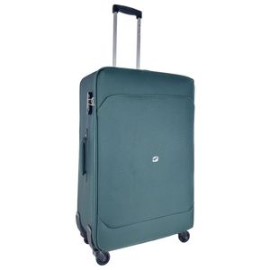 Troler Airport Soft Easy Sky, 48 x 75 x 24 cm, marime L, culoare verde inchis