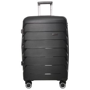 Troler Airport Smart Trip cu 4 roti duble, 44 x 65 x 29 cm, marime M, culoare negru