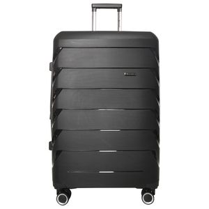 Troler Airport Smart Trip cu 4 roti duble, 50 x 76 x 31 cm, marime L, culoare negru