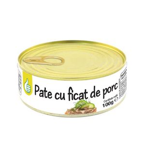 Pate de porc Auchan 15% carne, 100 g