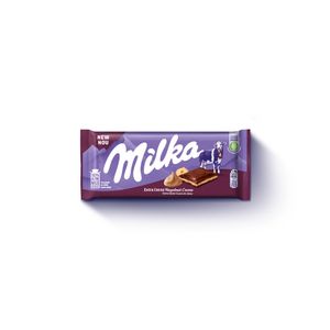 Ciocolata cu extra cacao si crema de alune Milka, 85 g