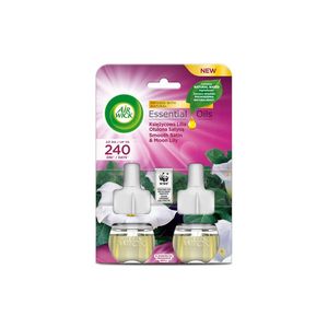 Rezerva odorizant electric Air Wick Smooth Satin & Moon Lily, 2 x 19 ml