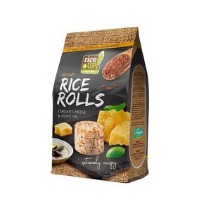 Mini-rondele din orez cu branza italiana si ulei de masline Rice UP, 50 g