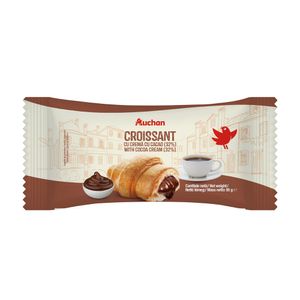 Croissant cu crema cu cacao Auchan, 85 g