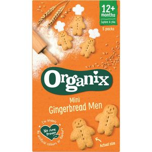 Mini biscuiti BIO cu ghimbir Organix, 12+ luni, 5 x 20 g