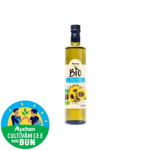 Ulei eco de floarea soarelui filiera Auchan Bio, 0.75 l