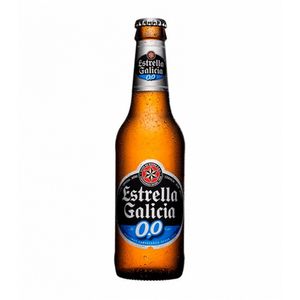 Bere blonda fara alcool  Estrella Galicia, sticla, 0.33 l