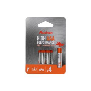 Set 4 baterii Auchan tip AAA, LR03