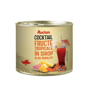 Compot cocktail fructe tropicale Auchan 425 g