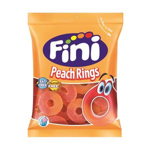 Jeleuri cu aroma de piersici Fini Peach Rings, 80 g