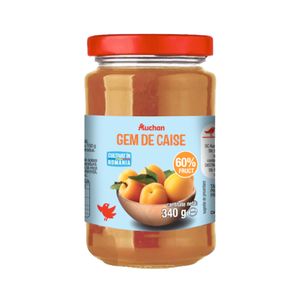 Gem de caise Auchan, 60% fructe, 340 g